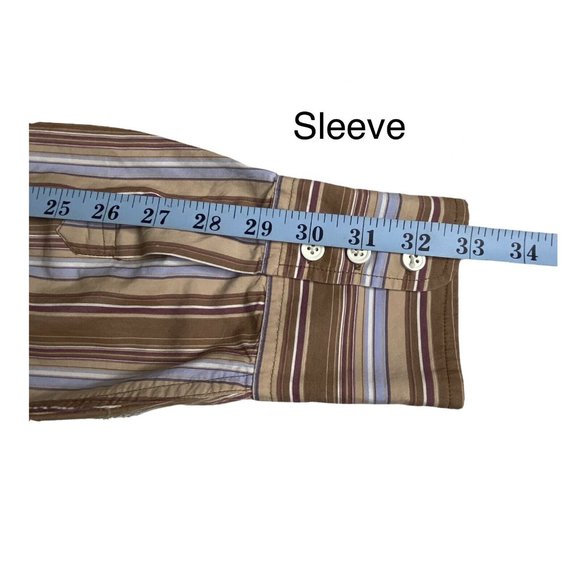 Y2K Guess Western Shirt Retro Stripe Large Cowboy Core Preppy Americana - Picture 10 of 11